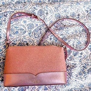 Repost: Kate Spade Metallic Pink Crossbody Purse